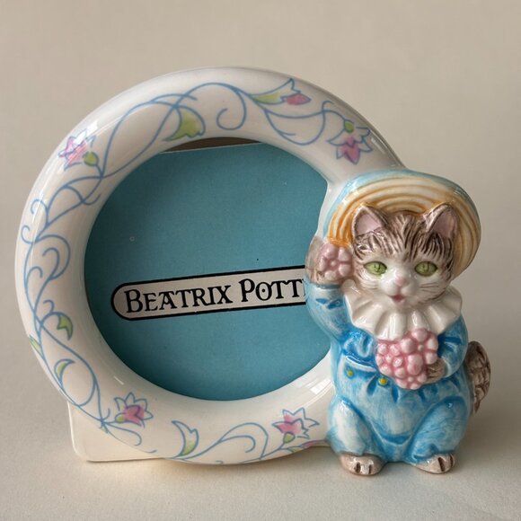 Vintage Beatrix Potter Tom Kitten Ceramic Picture Frame - Picture 6 of 7